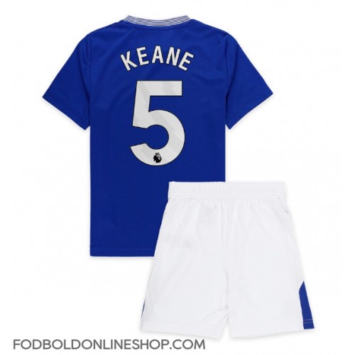 Everton Michael Keane #5 Hjemme Trøje Børn 2024-25 Kortærmet (+ Korte bukser)